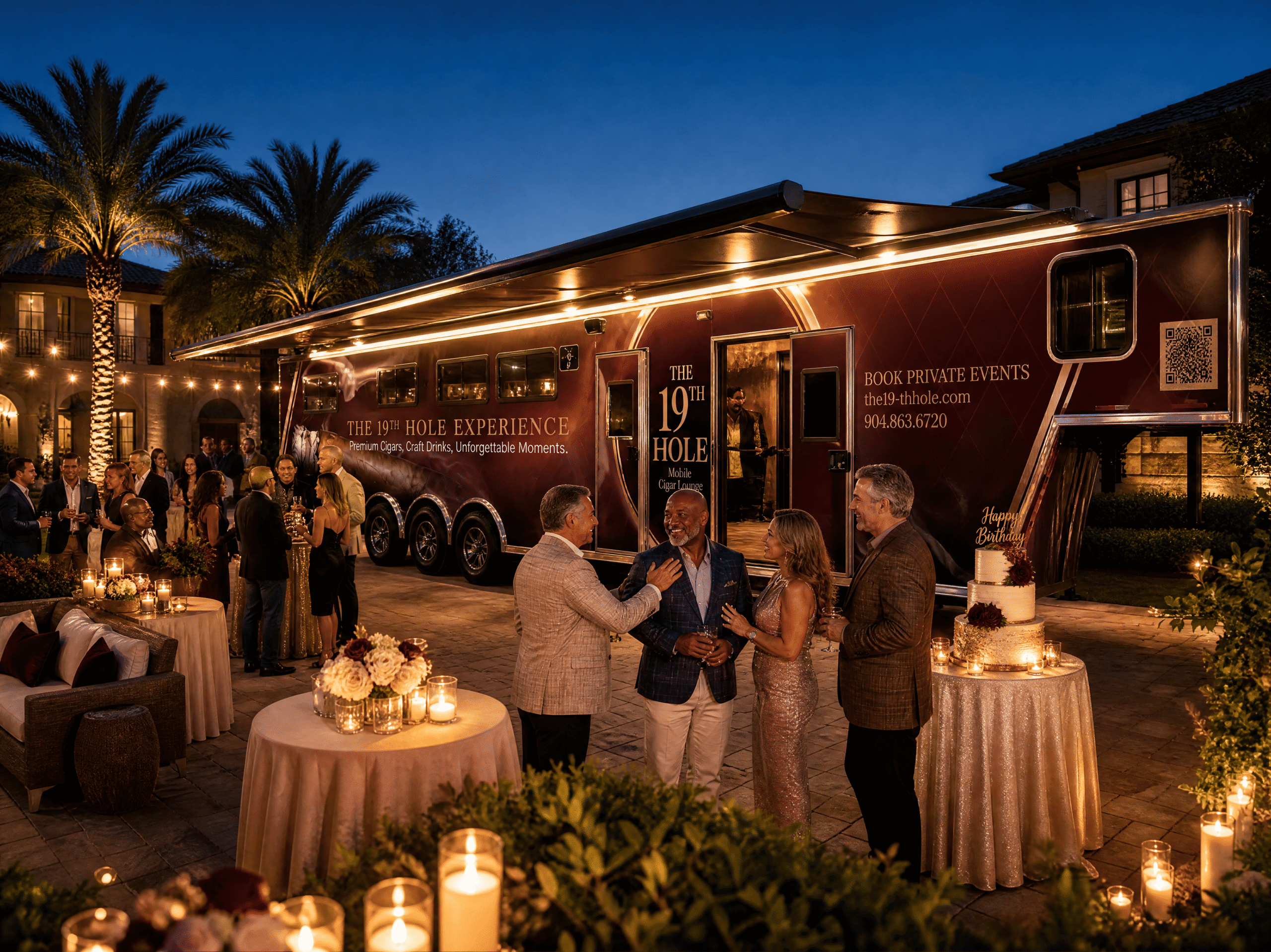 luxury Birthday-mobile-cigar-lounge-florida