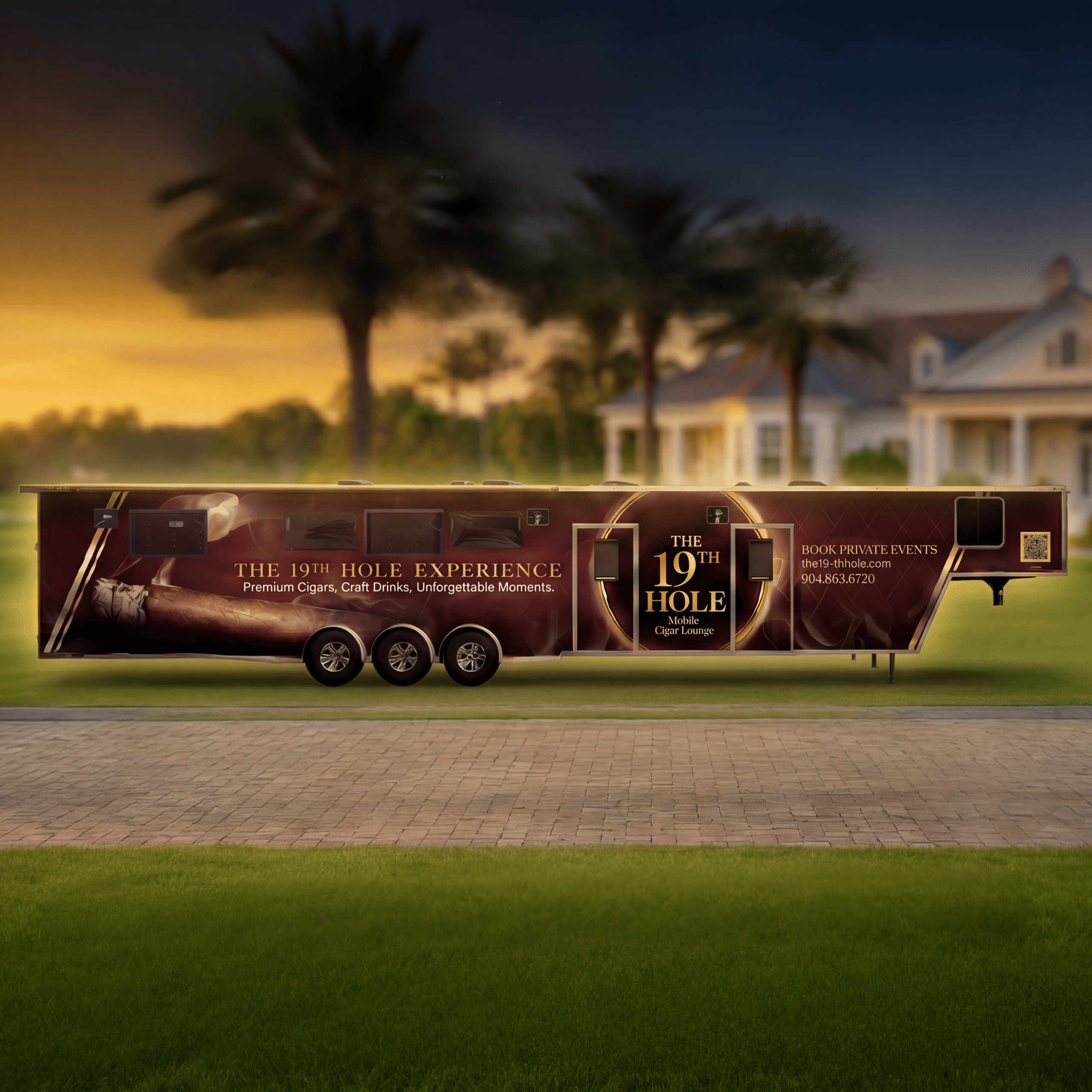 The 19th hole mobile cigar lounge