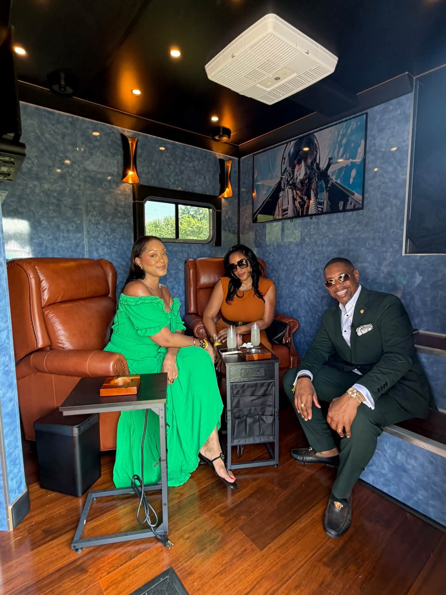 Guests seated inside The 19th Hole Experience at the Atlanta Fashion and Polo Classic
